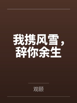 我携风雪，辞你余生