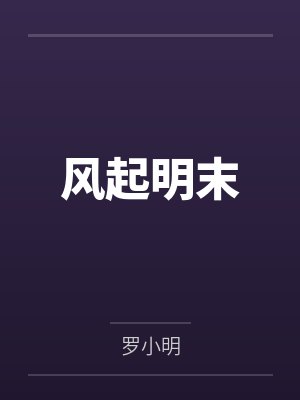 风起明末