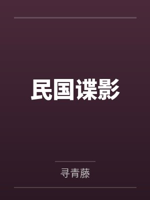 民国谍影